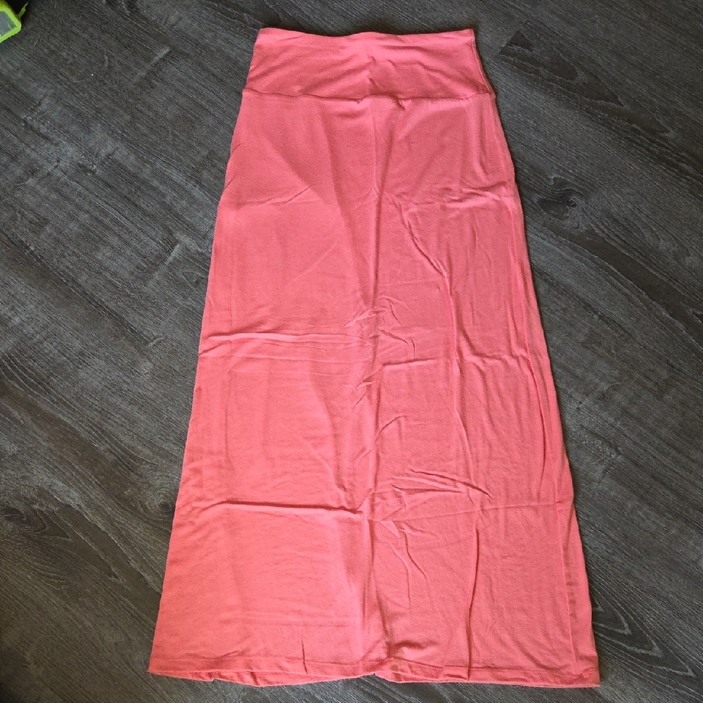 Mossimo Supply Co. Coral Knit Maxi Skirt